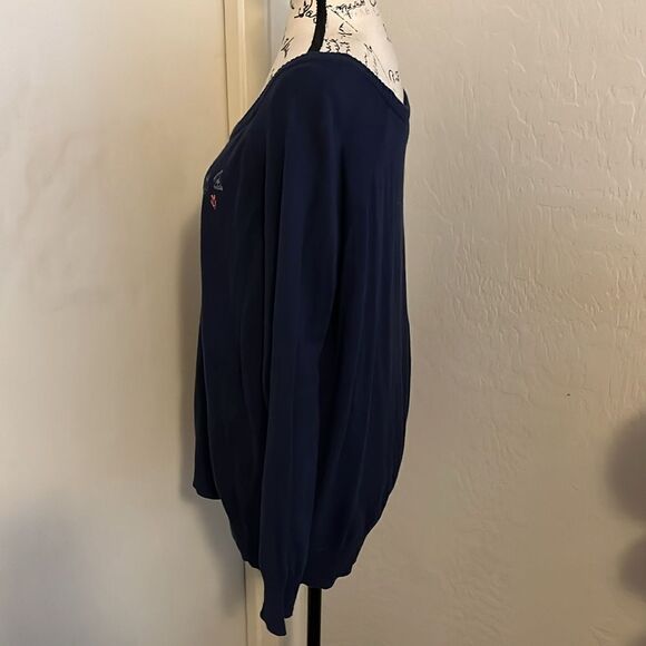 Torrid Blue Heart Embroidered Butterflies Design Pullover Sweatshirt Feminine - Picture 6 of 13